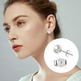 thumbnail image 5 of Lancharmed Silver Women's Earrings,8Mm5Mm Sterling Silver Earring 50Th Birthday Gifts for Her, 5 of 7