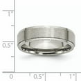 thumbnail image 6 of Titanium Ridged Edge 6mm Brushed and Polished Band, 6 of 11