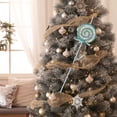 thumbnail image 2 of Adorno suspendido para de Navidad, decoración navideña única y resistente, regalo artesanal para celebrar el Año Nuevo, vacaciones. , Azul Pequeña Bombón Azul Pequeño, 2 of 9