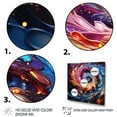 thumbnail image 3 of Designart "VORTEX" Abstract Spirals Floater Framed Wall Decor, 3 of 7