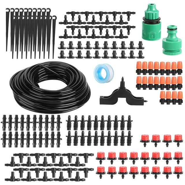 Drip Irrigation System,20M Drip Irrigation System Automatic Irrigation Drip Kit for Garden Watering