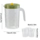 thumbnail image 3 of Jarra de agua fría con 3 tazas, dispensador de plástico de gran capacidad para té helado, zumos, cold brew y agua – diseño bicolor para cocina o salón, 3 of 6