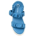 thumbnail image 4 of Journee Womens Knowles Espadrille Platform Sandals, 4 of 8