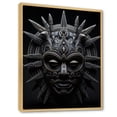 thumbnail image 2 of Designart "Tribal African Masks II" African Tribes Floater Framed Wall Art Living Room, 2 of 7