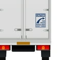 thumbnail image 2 of Caution This Truck Makes Wide Turns Vinyl Decal Sticker Many Colors & Sizes Wide Turn Sign Truck Safety Markings for Dry Van and Reefer Trailers Truck Decals & Markings (10" x 14", Blue), 2 of 8