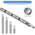 thumbnail image 2 of Keychain Pill Holder Small Titanium Pill Case Travel Pill Box Container Variable Lengths Portable Pill Organizer Metal Pill Case Bottle( Titanium XL.), 2 of 7