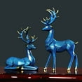 thumbnail image 4 of 2Pcs Black Folding Deer Statue Home Decor, Room Decor Resin Folding Deer Figurine, Ideal for Interior Decoration Or Couples, Wedding Christmas Season Gifts, 4 of 4