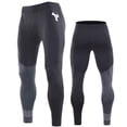 thumbnail image 1 of Men's Cycling Pants Thermal Fleece, Gaqring Windproof Padded Bike Tights for Outdoor Sports, Lightweight Polyester Lycra Stretch Thermal Pants for Cold Weather Riding, Gray, 1 of 3