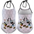 thumbnail image 6 of Cuphead Mugman Children's One-piece Swimwear Halterneck Swimsuit Summer Beach Girl's Bathing Suits Breathable Beachwear, 6 of 7