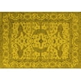 thumbnail image 1 of Ahgly Company Machine Washable Indoor Rectangle Oriental Yellow Industrial Area Rugs, 7' x 10', 1 of 4