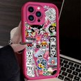 thumbnail image 3 of Funda de teléfono con etiqueta de Anime para iPhone, funda de silicona para iPhone mate 15, 14, 13, 12, 11 Pro Max, X, XS, XR, 7, 8 Plus, SE 2020, 3 of 5