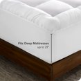 thumbnail image 3 of Bare Home Mattress Pad - Breathable Cotton Top - 21" Deep Pocket, Full XL, White, 3 of 9