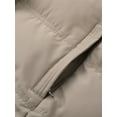 thumbnail image 2 of GGleaf Women's Plus Size Hooded Warm Winter Coat Quilted Thicken Puffer Jacket with Removable Hood khaki 5X, 2 of 9