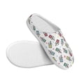 thumbnail image 3 of Lsque Milk Tea2 Pattern Womens Comfort Cotton on Scuff With Memory Foam and Anti-skid Sole Slipper-42/43, 3 of 7