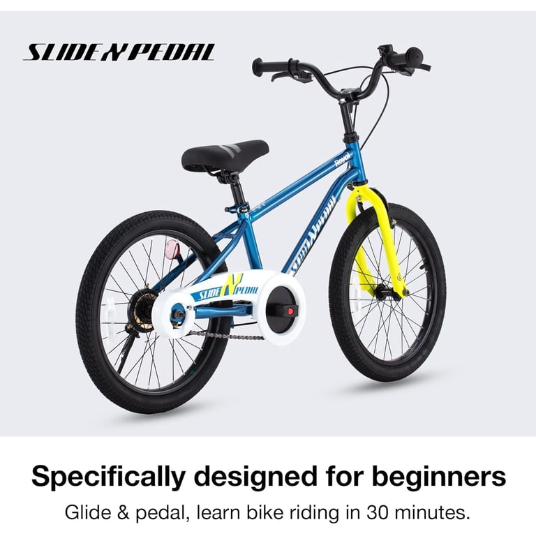 Christmas Gift Slide and Pedal 18in Kids Bike EZ Balance Pedal