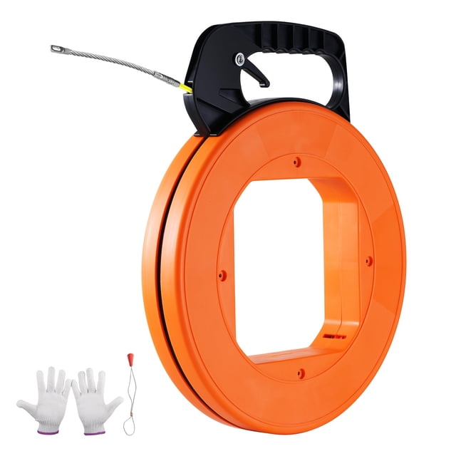 Extractor de alambre de fibra de vidrio Fish Tape VEVOR de 60 m con mango optimizado