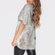 thumbnail image 4 of Ropa de trabajo de manga corta con cuello redondo y bolsillos para mujer, Tops estampados, Tops de verano para mujer, 4 of 7
