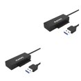 thumbnail image 4 of Inteprter Cable adaptador Maiwo USB a SATA HDD para oficina en casa, convertidor de disco duro de 2,5 pulgadas de velocidad rápida, carcasa de plástico Negro 2piezas, 4 of 6