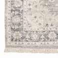 thumbnail image 2 of 2' X 8' Beige And Grey Oriental Hand Loomed Stain Resistant Runner Rug With Fringe, 2 of 5