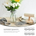 thumbnail image 3 of 6 Sets Daisy Jar Lids Glass Bottle Flower Grid Covers Insert Stainless Steel, 3 of 6