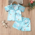 thumbnail image 2 of BOOMNY Toddler Kids Boys Clothes Sets Short Sleeve Casual Easter Bunny Egg Printed Pajamas Shirt Shorts 2Pcs Pjs Outfit Sets Soft Loose Sleepwear Clothing Sets Comfy Boy's Clothes, 2 of 9