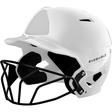 UPC: 0887768813574 | EvoShield XVT Batting Helmet Gloss Finish with Facemask White Large and Extra Large