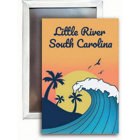 

Little River South Carolina Souvenir 2x3 Fridge Magnet Wave Design