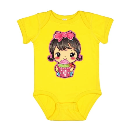 

Inktastic Sweet Cupcake 1st Birthday Gift Baby Girl Bodysuit