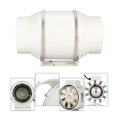 thumbnail image 1 of 6''Inline Duct Fan With Variable Speed Controller EC Motor Ventilator Air Exhaust Fans For Carbon Filter Ventilation ,Dual Power Supply, 1 of 5