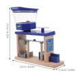 thumbnail image 2 of COMPUKAS Train Station Wooden Train Tracks for Children Interactive Learning 1pc, 2 of 6
