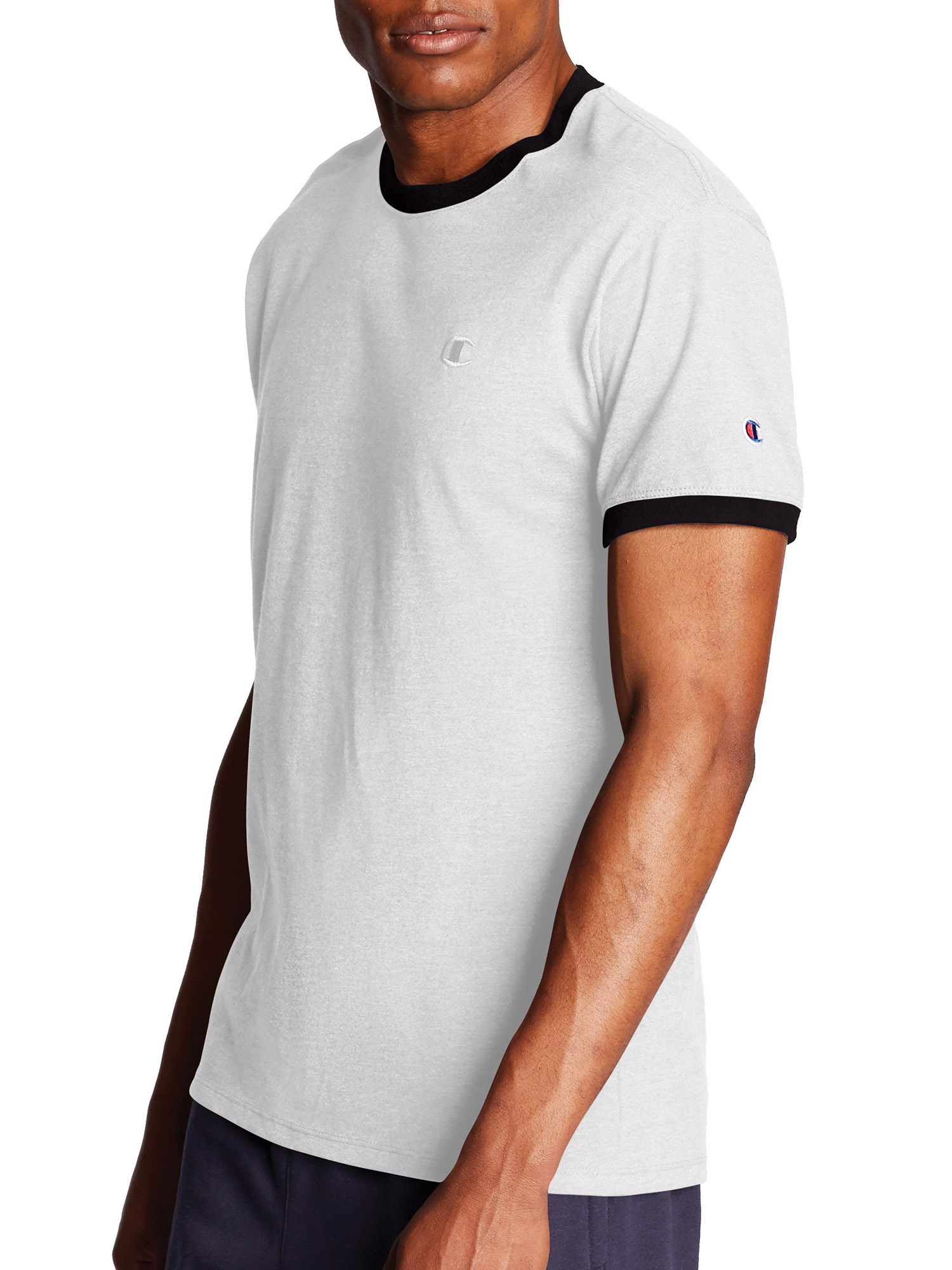 Champion Men's Jersey Ringer Mens T-Shirt, Sizes S-2XL, Champion Mens Tee Shirt - image 2 of 7