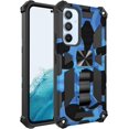 thumbnail image 2 of Slim Fit Phone Case for Samsung Galaxy A54 5G,Army Camouflage Durable Case with Military Grade Anti-Drop Protection and Built-in Kickstand Cover for Galaxy A54 5G,MC Dark Blue, 2 of 12