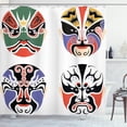 thumbnail image 1 of Ambesonne Kabuki Shower Curtain, Chinese Opera, 69"Wx70"L, Multicolor, 1 of 3
