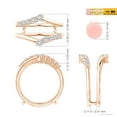 thumbnail image 6 of ANGARA Natural 0.15 Ct. Diamond Fashion Ring in 14K Rose Gold for Women (Ring Size: 3), 6 of 11
