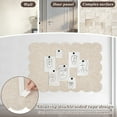 thumbnail image 4 of Scalloped Felt Bulletin Board Picture Display Felt Pin Board with Double Sided Adhesive Backing,23.62*15.75*0.35in, 4 of 11