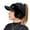 Black, variant on Women Autumn Winter Knitting Baseball Hat Letter Design Earflap Plush Warm Hat Outdoor Sport Windproof Ponytail Hat ,Gift