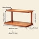 thumbnail image 2 of Estante de Almacenamiento de Madera Versátil de 2 Niveles para Cocina y Salón de Té: Organizador de Encimera con Asas Decorativas, Ideal para ., 2 of 5