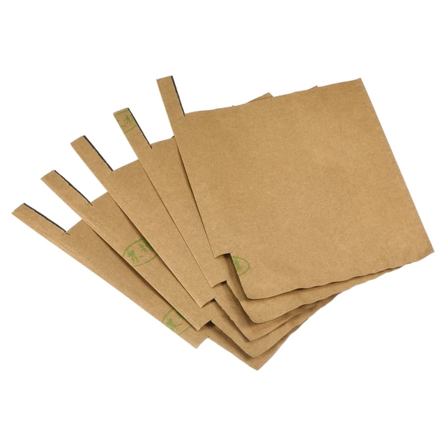 Bolsas de protección para fruta Unique Bargains 18x15cm papel Amarillo/Negro paquete de 100