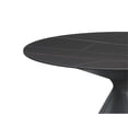 thumbnail image 6 of Milan Delphie Black Contemporary Ceramic Top Table with Cone Shaped Base, 6 of 6