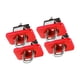 thumbnail image 1 of 2 pares de anclajes de anclaje a prueba de óxido profesionales / retráctiles / anclajes robustos de pared lateral de caja de camión con caja interior rojo Sunnimix Amarre Anclas, 1 of 8