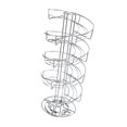 thumbnail image 4 of Soporte de huevo de encimera de soporte de huevo de metal, 360  degree giratorio, rejilla de exhibición de almacenamiento de organizador decorativo para la, 4 of 9