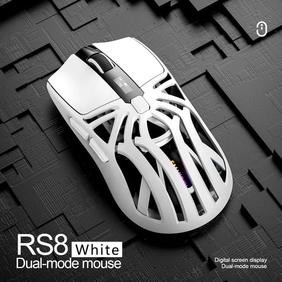 SMAILWOLF RS8  1000Hz Bluetooth mouse, 10000dpi, three-mode connection, lightweight macro gaming mouse notebook computer