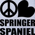 thumbnail image 2 of CafePress - FIN Peace Love Springer Spaniel Baby Football Body - Cute Infant Baby Football Bodysuit, 2 of 3