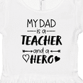 thumbnail image 4 of Inktastic My Dad is a Teacher and a Hero Girls Toddler Dress, 4 of 5