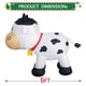 thumbnail image 4 of Vaca inflable de Navidad de 6 pies con luces LED para decoración exterior, 4 of 6