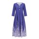 thumbnail image 4 of Vestidos Para Mujer Vestidos Casuales Moda Estampado Botones Adelgazantes Escote en V Media Manga Larga Odeerbi  ODB159481, 4 of 8