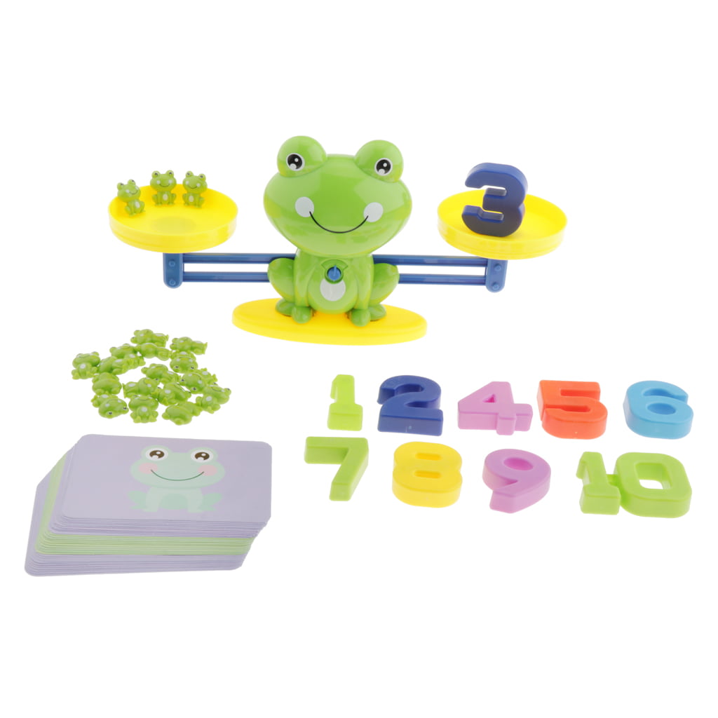 Frog Numbers Balance Scale Game for Kids Math Preschool Learning Educational Toy 