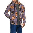 thumbnail image 2 of Naloa Vintage Halloween Black Cat Men’s Hoodies, Zip up Hoodie, Sweatshirts,Hoodies for Men Sizes S-3XL-Large, 2 of 5