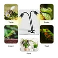 thumbnail image 3 of Heating Reptile Lamp, Safe Adjustable Energy Saving UVA UVB Reptile Lamp Double Headed E27 Lampholder  For Turtles For Snake, 3 of 8