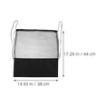 thumbnail image 4 of Luxshiny Black Mesh Drawstring Bag for Basketball Football Soccer Sports Ball Storage and Carrying, 4 of 8